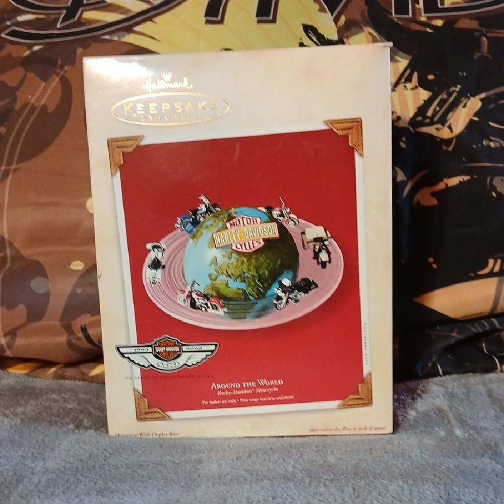 Hallmark Keepsake Harley-Davidson Ornament with Red and Green
